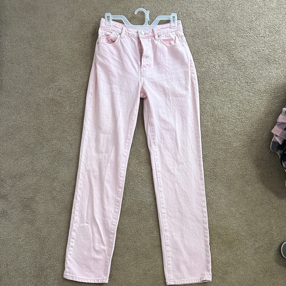 ROLLA'S Soft Pink Straight Leg Jeans